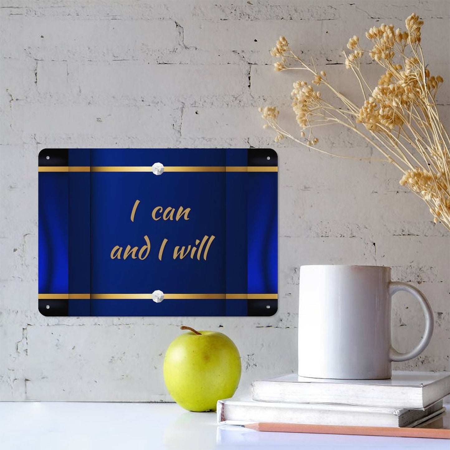 Horizontal Personalized Metal Wall Art Tin Sign-5.5"x7.9"/14x20cm