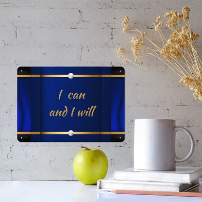 Horizontal Personalized Metal Wall Art Tin Sign-5.5"x7.9"/14x20cm