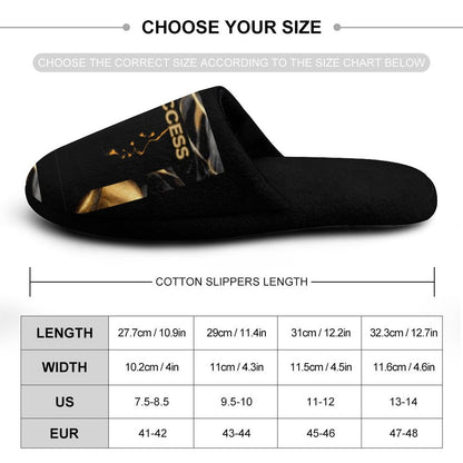Flannel Men's Cotton Slippers
