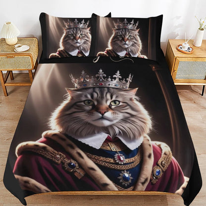 3-Piece Bedding Set-86"×70"/ 218×177cm (Dual-sidede Printing)