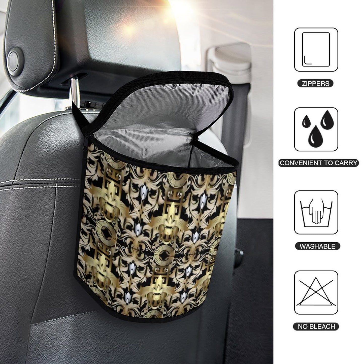 Collapsible Car Trash Bin