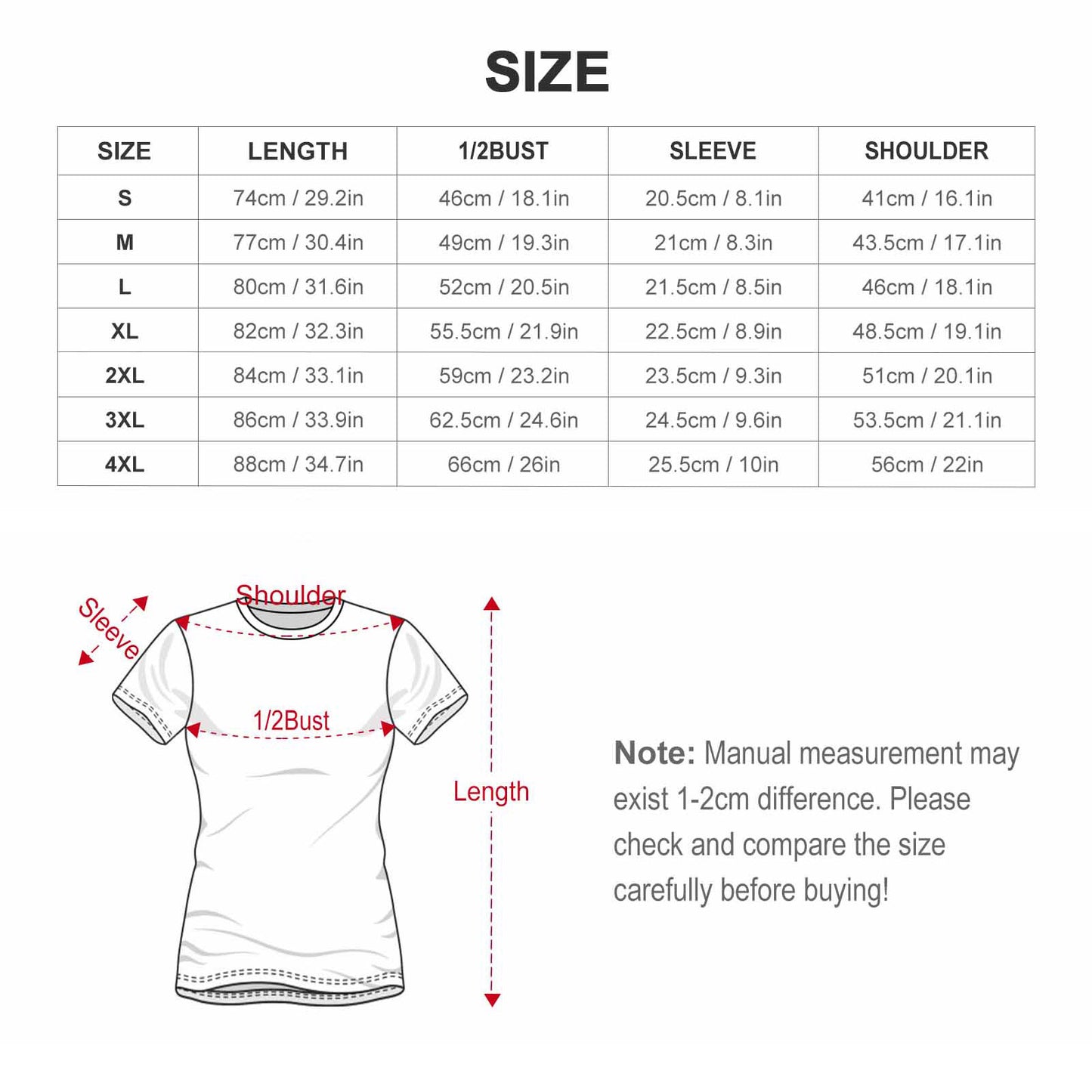 DTG 190gsm Cotton Comfort Short-Sleeve T-Shirt for Men(All-Over Printing)