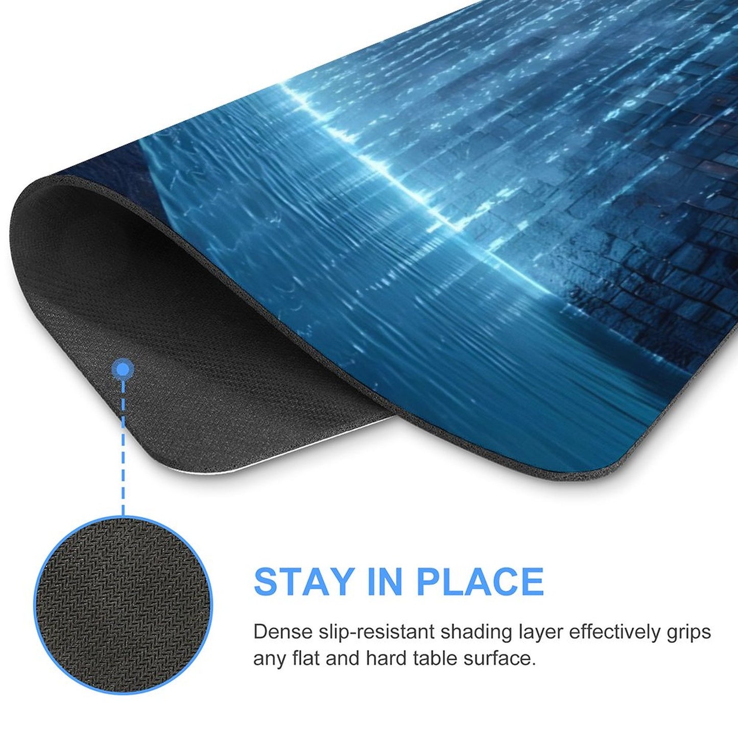 WALL WATERFALL Square Mouse Pad