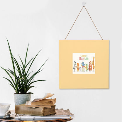Square Wood Wall Decor Hanging Sign-12"x12"/30x30cm