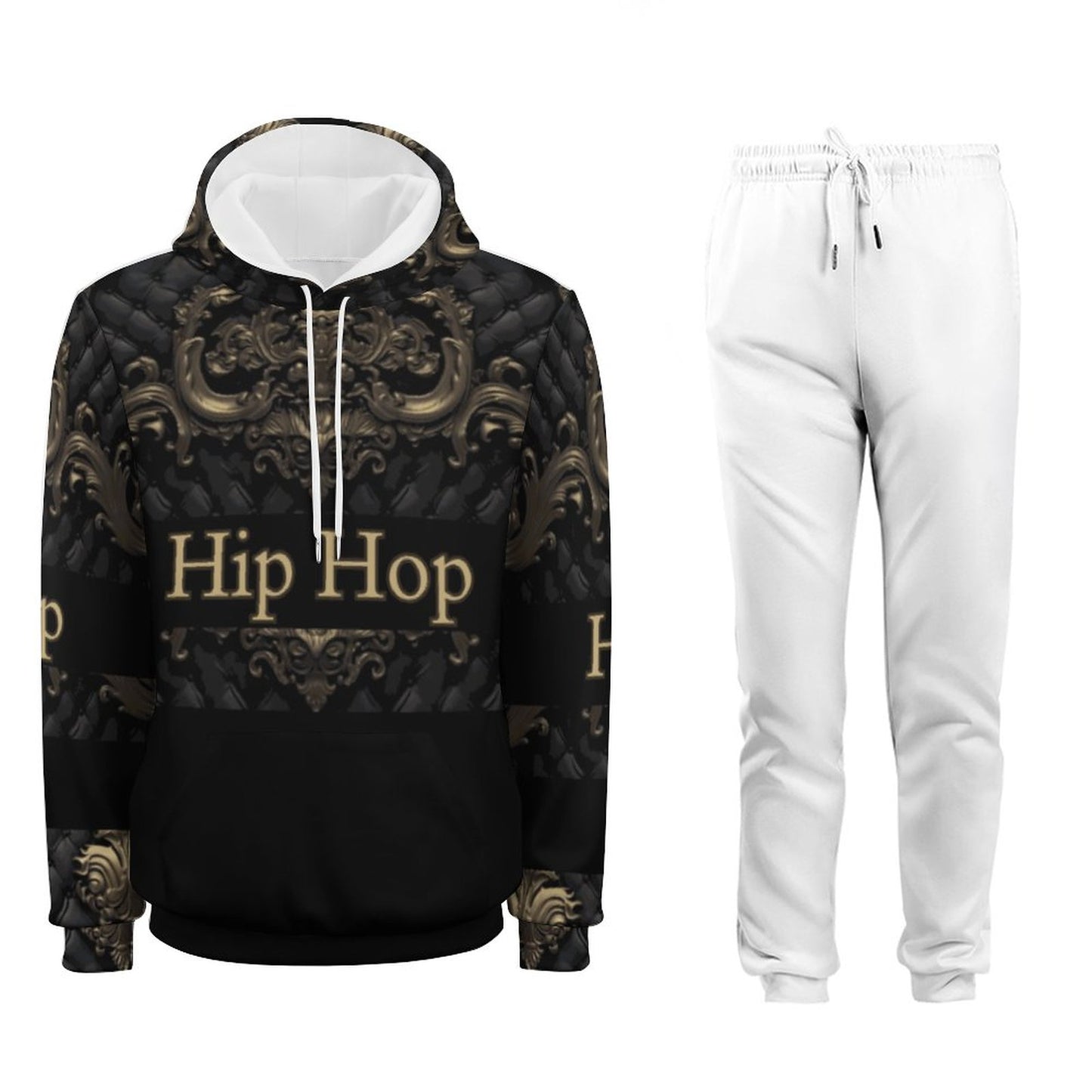 250gsm Imitation Cotton Hoodie & Joggers Set 4T03 (All-Over Printing)