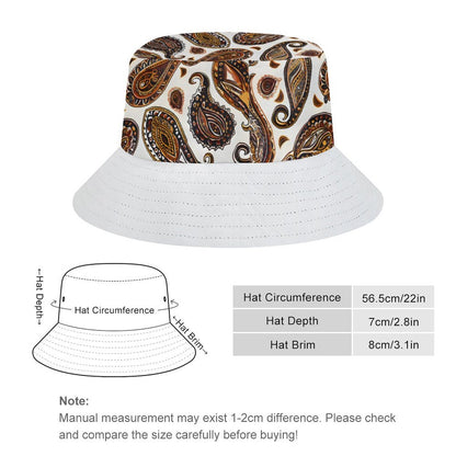 ORANGE PAISLEY Unisex Bucket Hat
