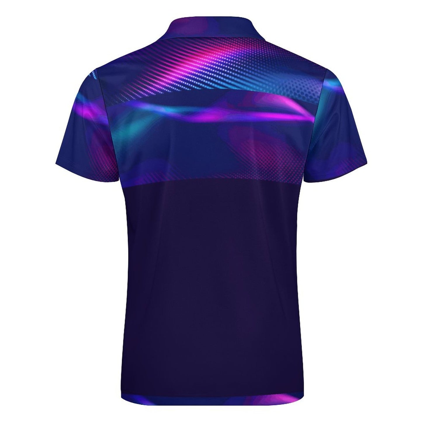 MULTICOLOR Men's Short Sleeve POLO Shirt with Zipper-*2XS-6XL