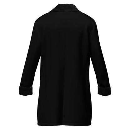 Double Breasted Suit Collar Trench Coat(All-Over Printing)
