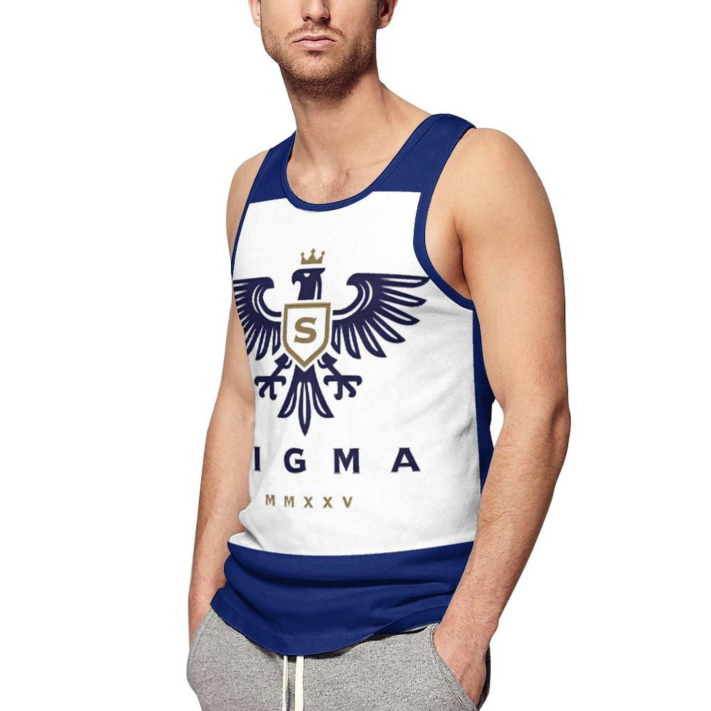 Men's Printed Vest BK (All-Over Printing)
