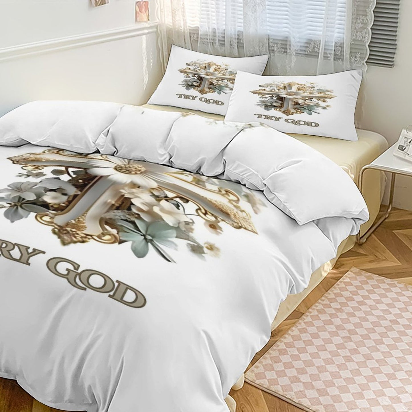 TWIN 3-Piece Bedding Set-86"×70"/ 218×177cm
