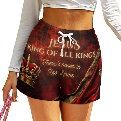 Loose High Waisted Shorts(All-Over Printing)