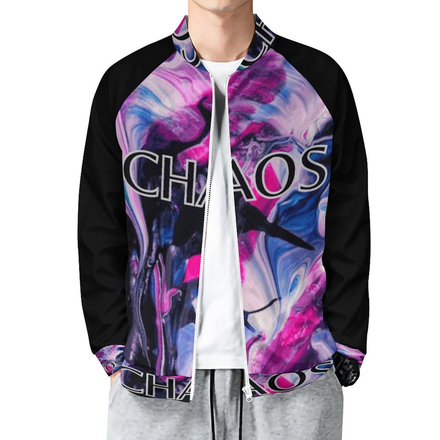 CHAOS Raglan Zipper Jacket-SMALL-5XL