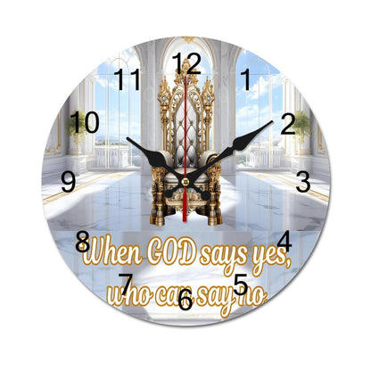 Concise Silent Wooden Wall Clock-9.84"x9.84"/ 25x25cm