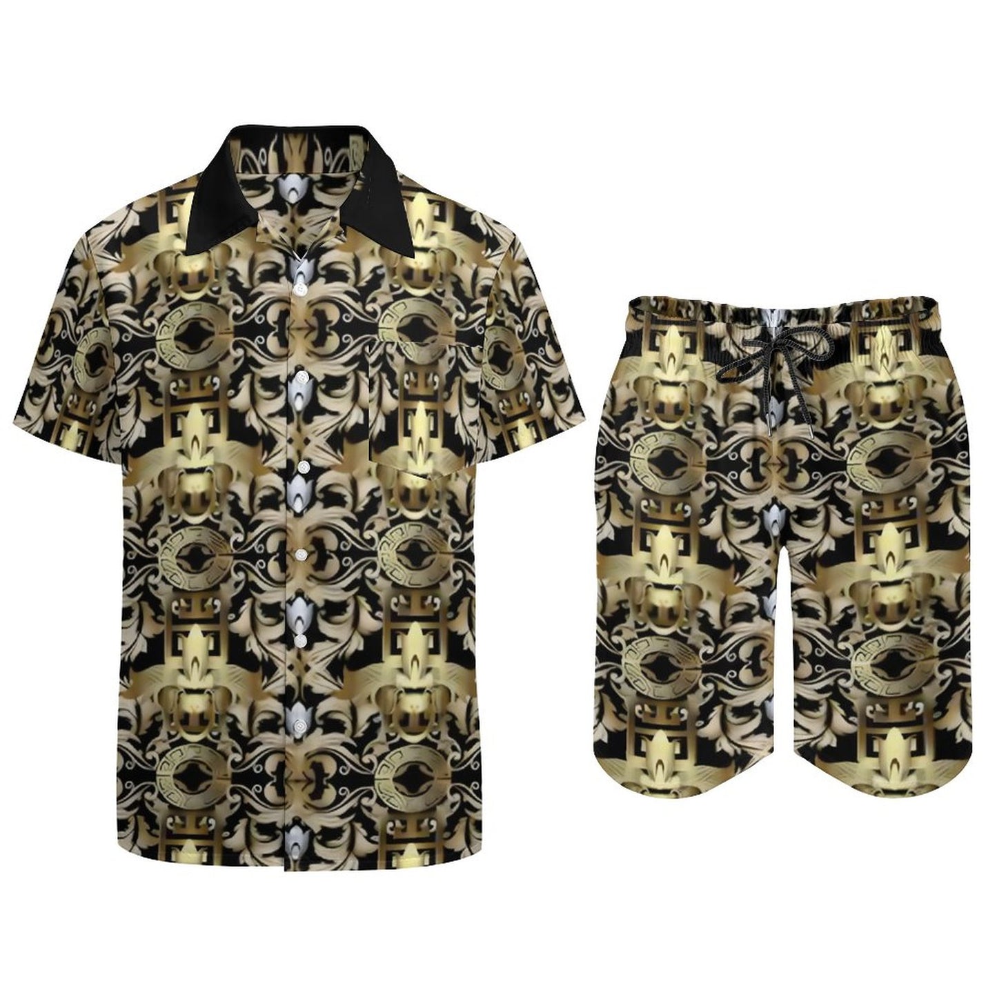 Hawaiian Print Suits for Men (All-Over Printing)