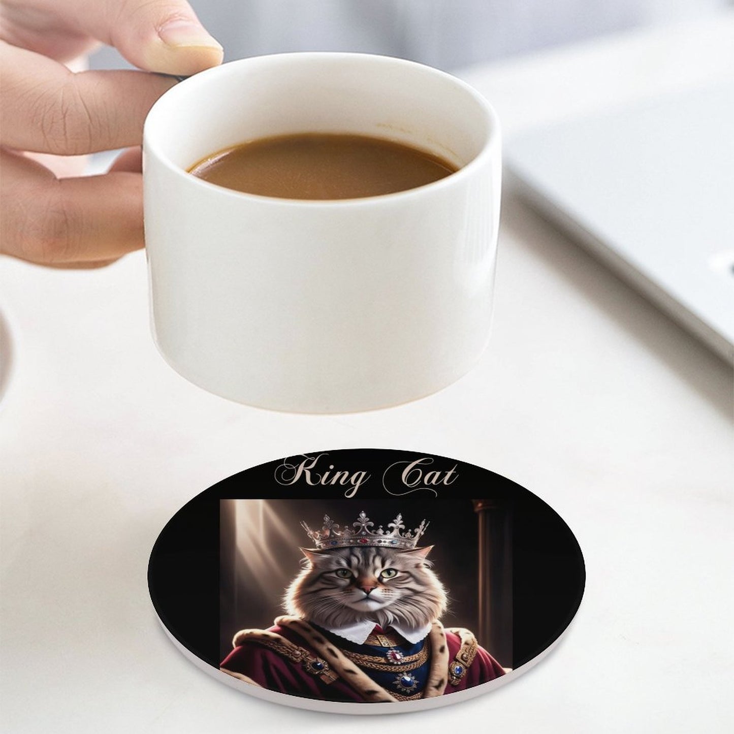 Round Ceramic Coaster