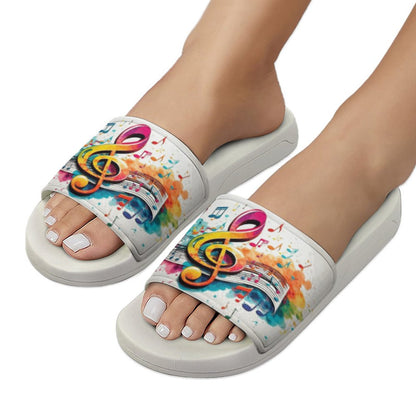 MUSIC GRAFFITI Unisex PVC Slippers or Slides