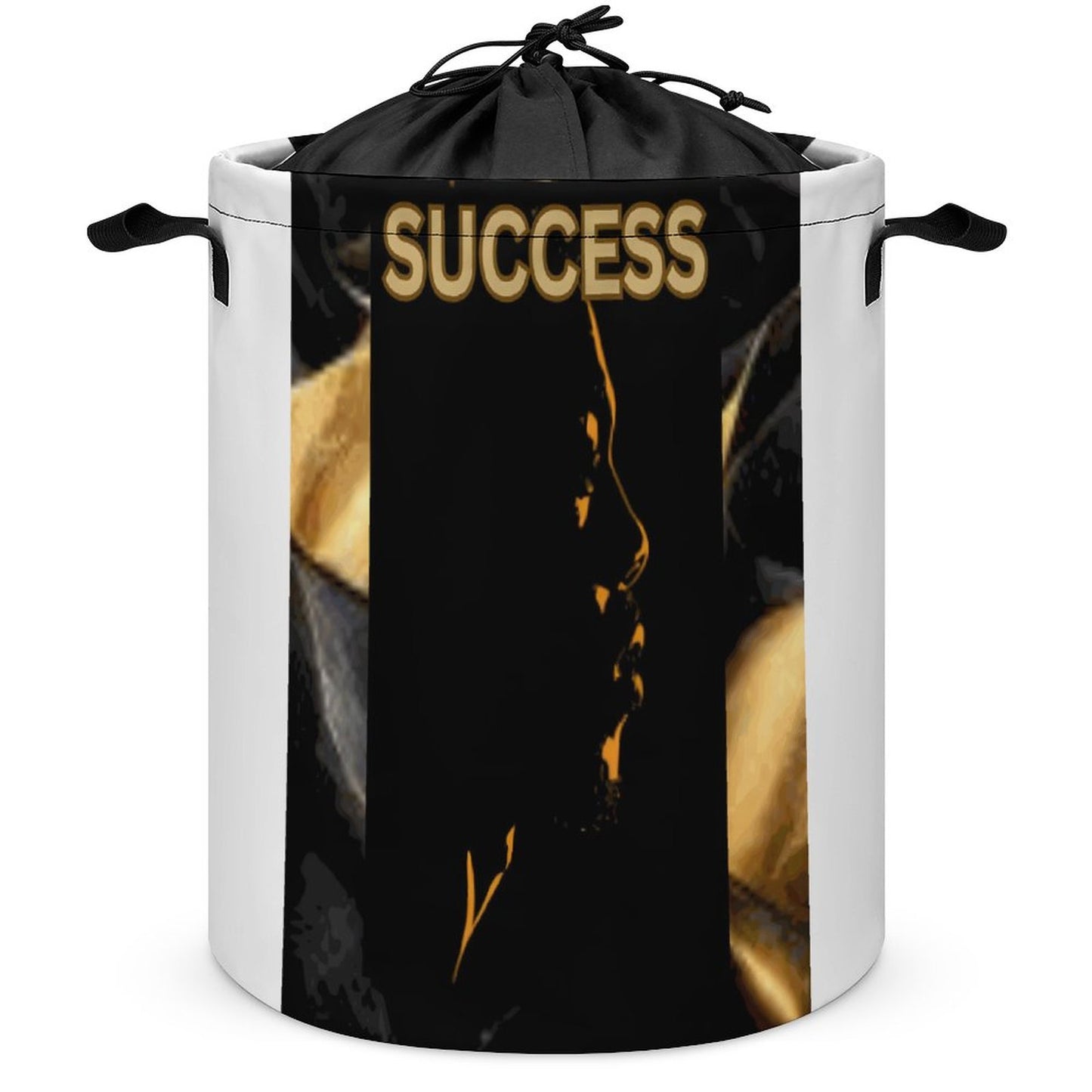 Drawstring collapsible Laundry Basket