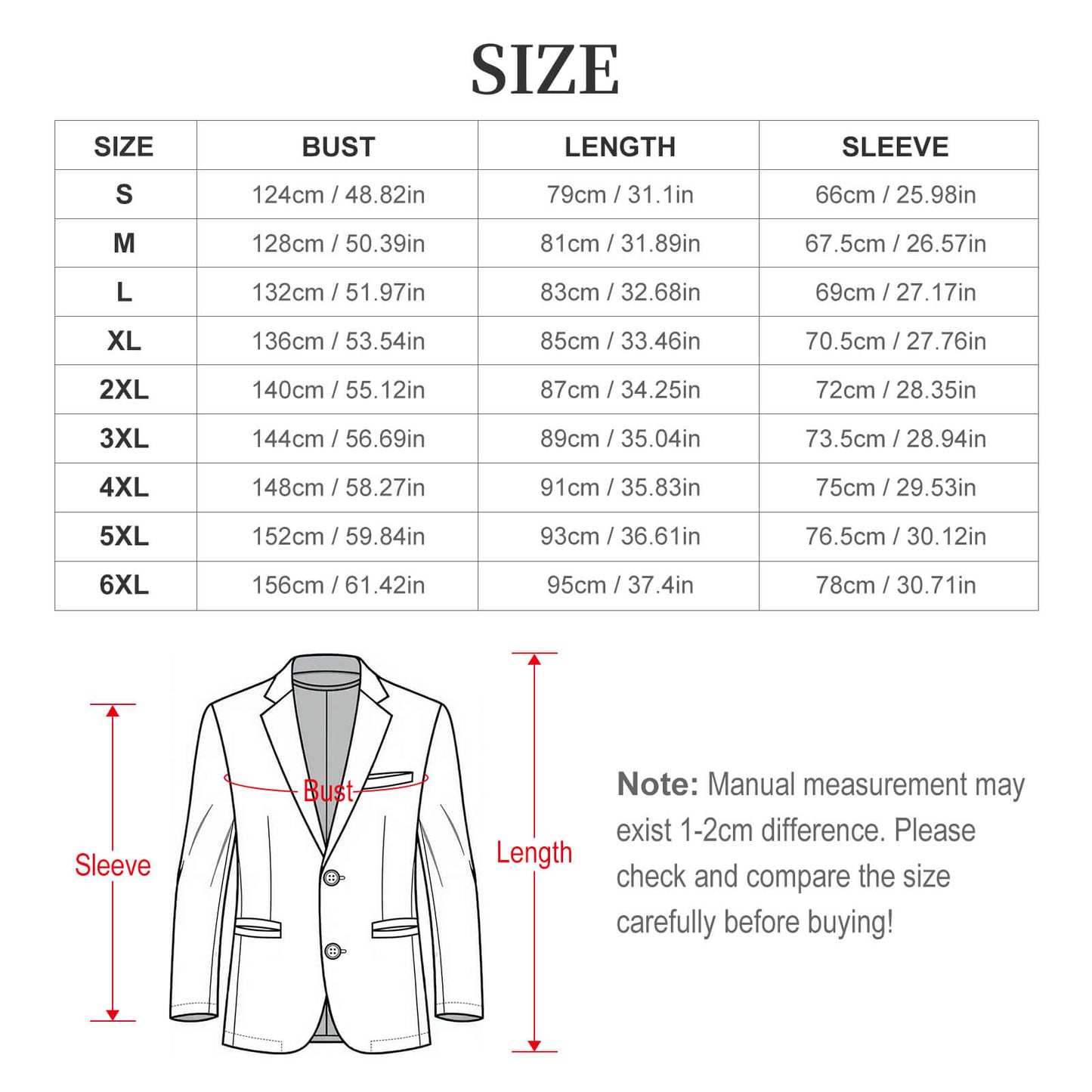 170gsm Men's Casual Blazer(All-Over Printing)