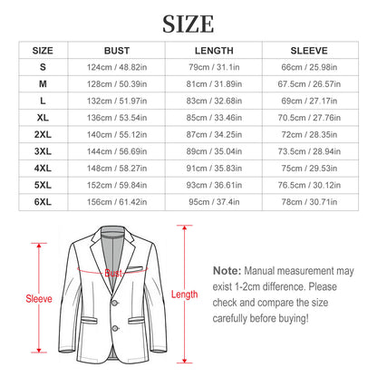 170gsm Men's Casual Blazer(All-Over Printing)