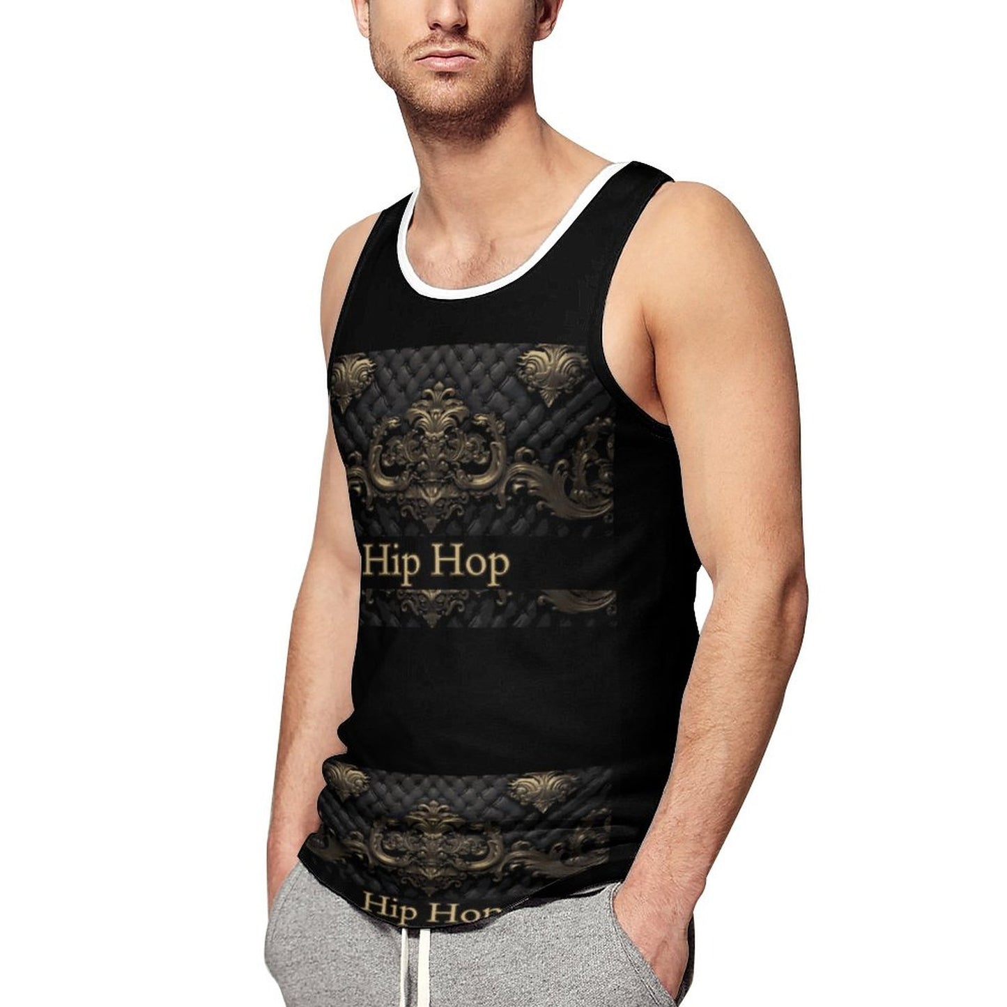 Men's Printed Vest BK (All-Over Printing)