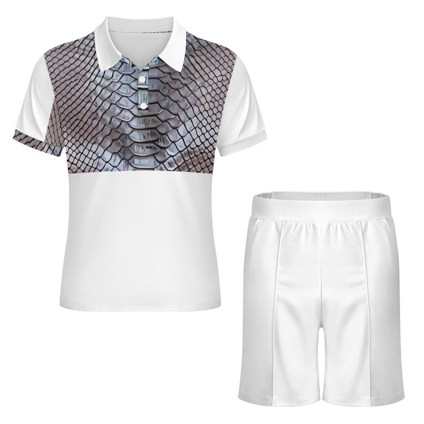 200gsm Short Sleeve Men's POLO Shirt Set A46TZ (All-Over Printing)