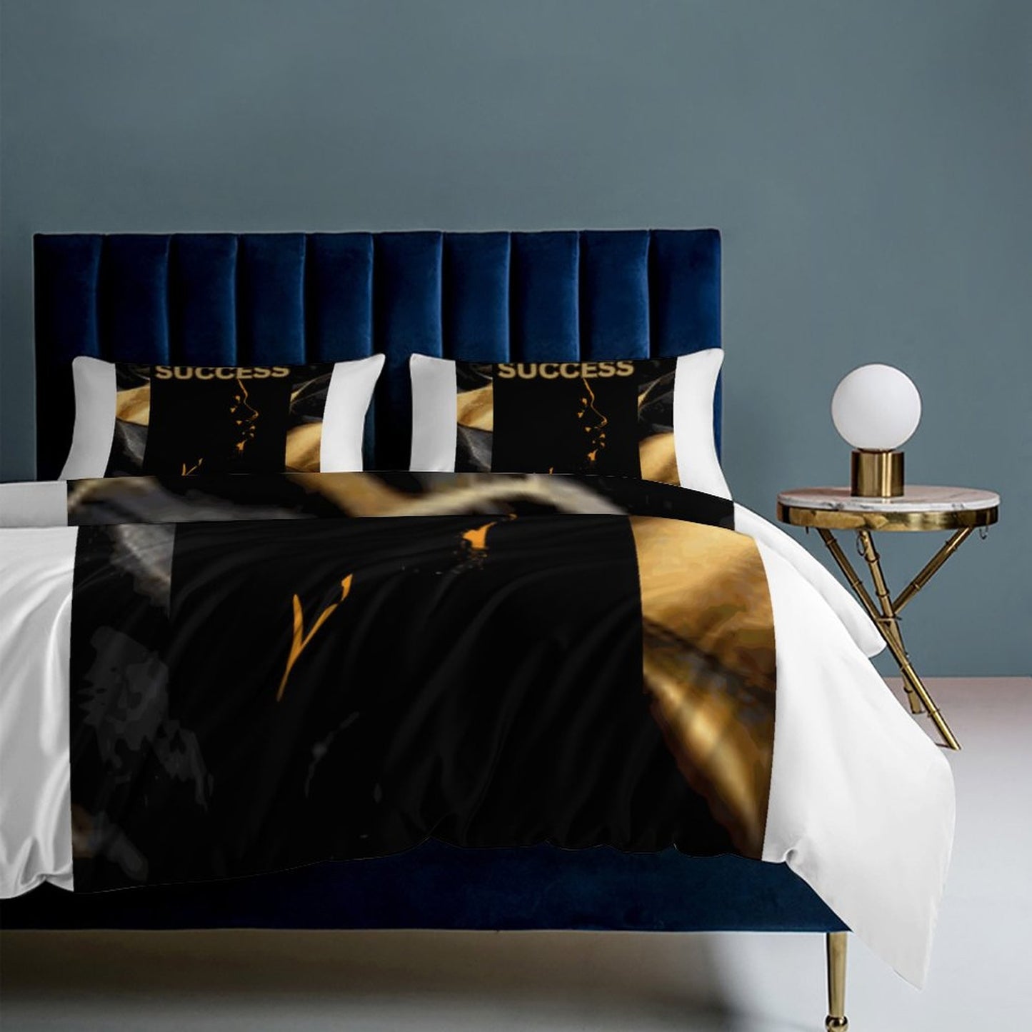 3-Piece Bedding Set-90"x90"/ 229x229cm (Dual-sided Printing)