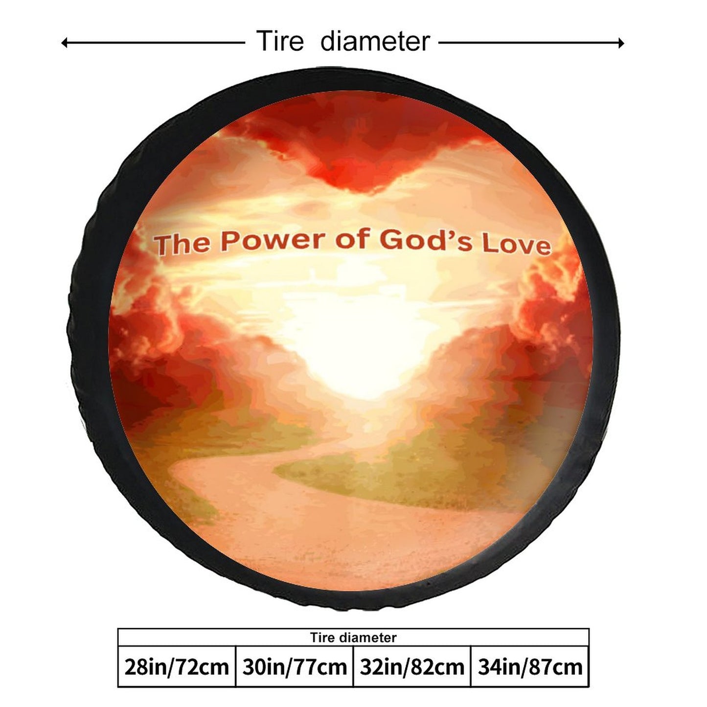 Leather Tire Cover(One-sided Printing)