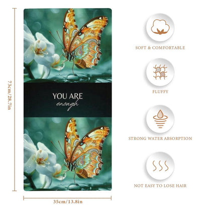 Coral Velvet Towel-YOU ARE ENOUGH