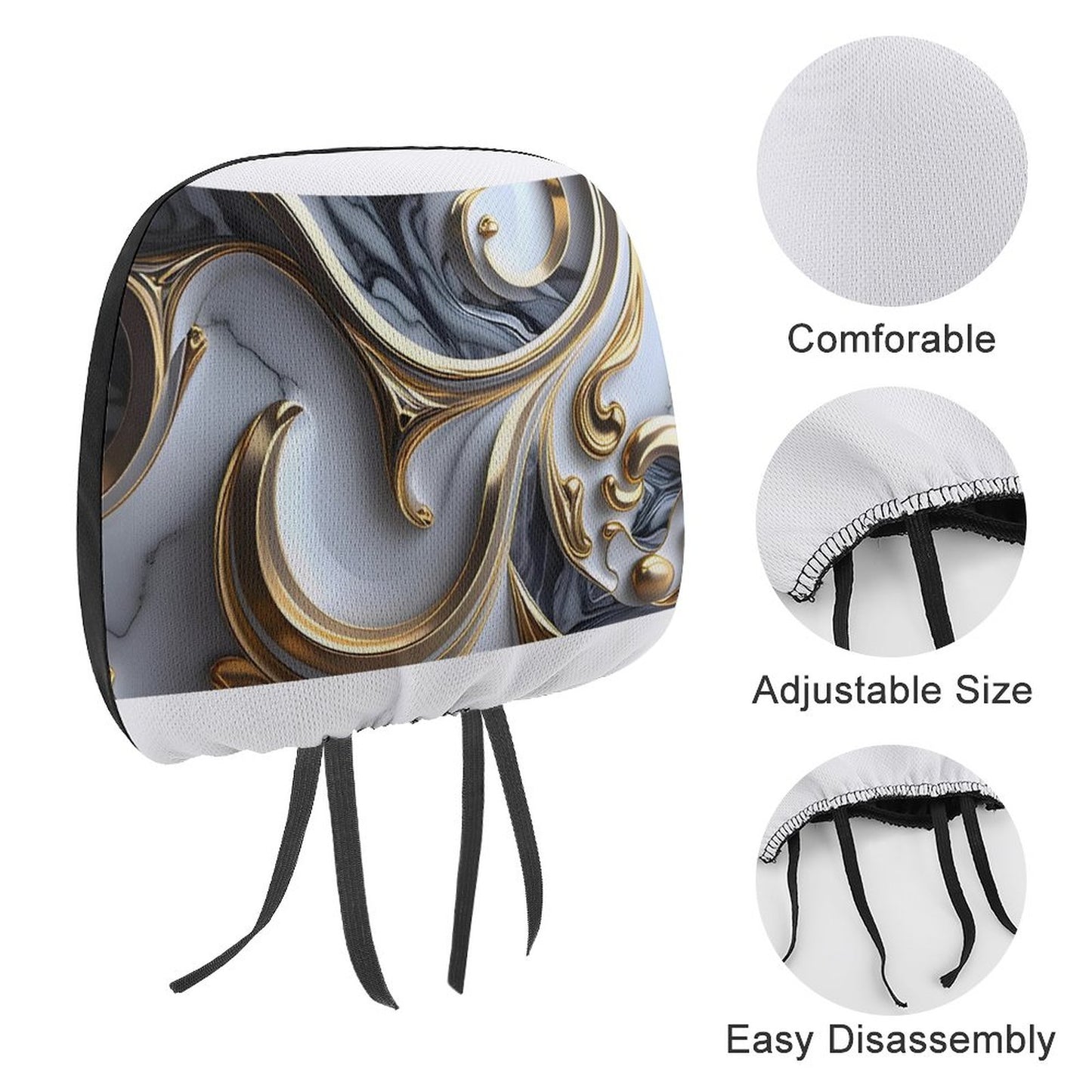 Custom Car Headrest Covers
