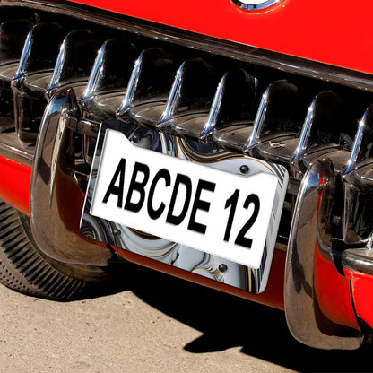 License Plate Frames with 4 Round Holes (1 Pair)