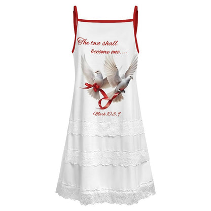 200gsm Lace Trimmed Camisole Dress(All-Over Printing)