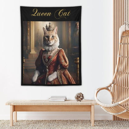 Wall Art with Vertical Tapestry