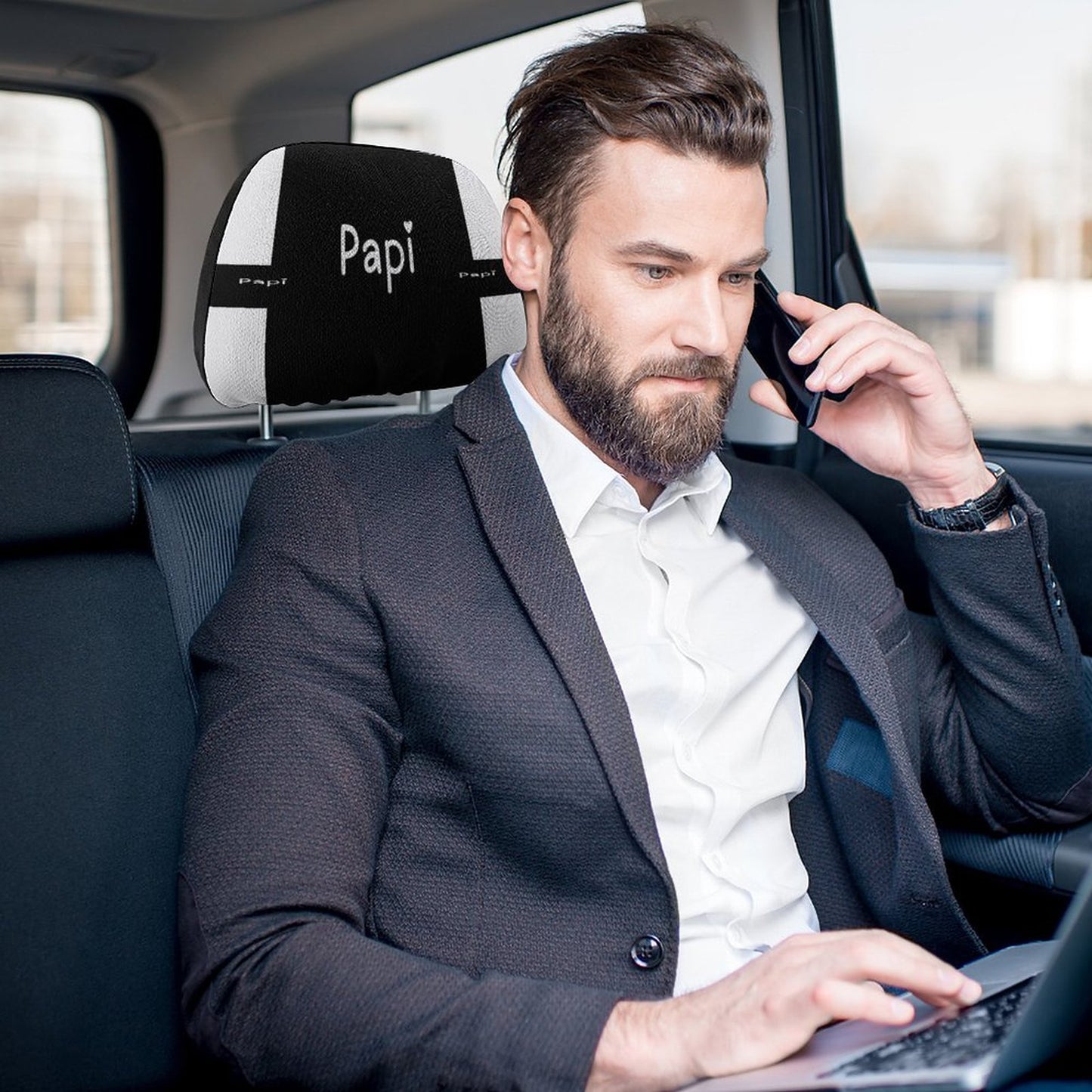 Custom Car Headrest Covers