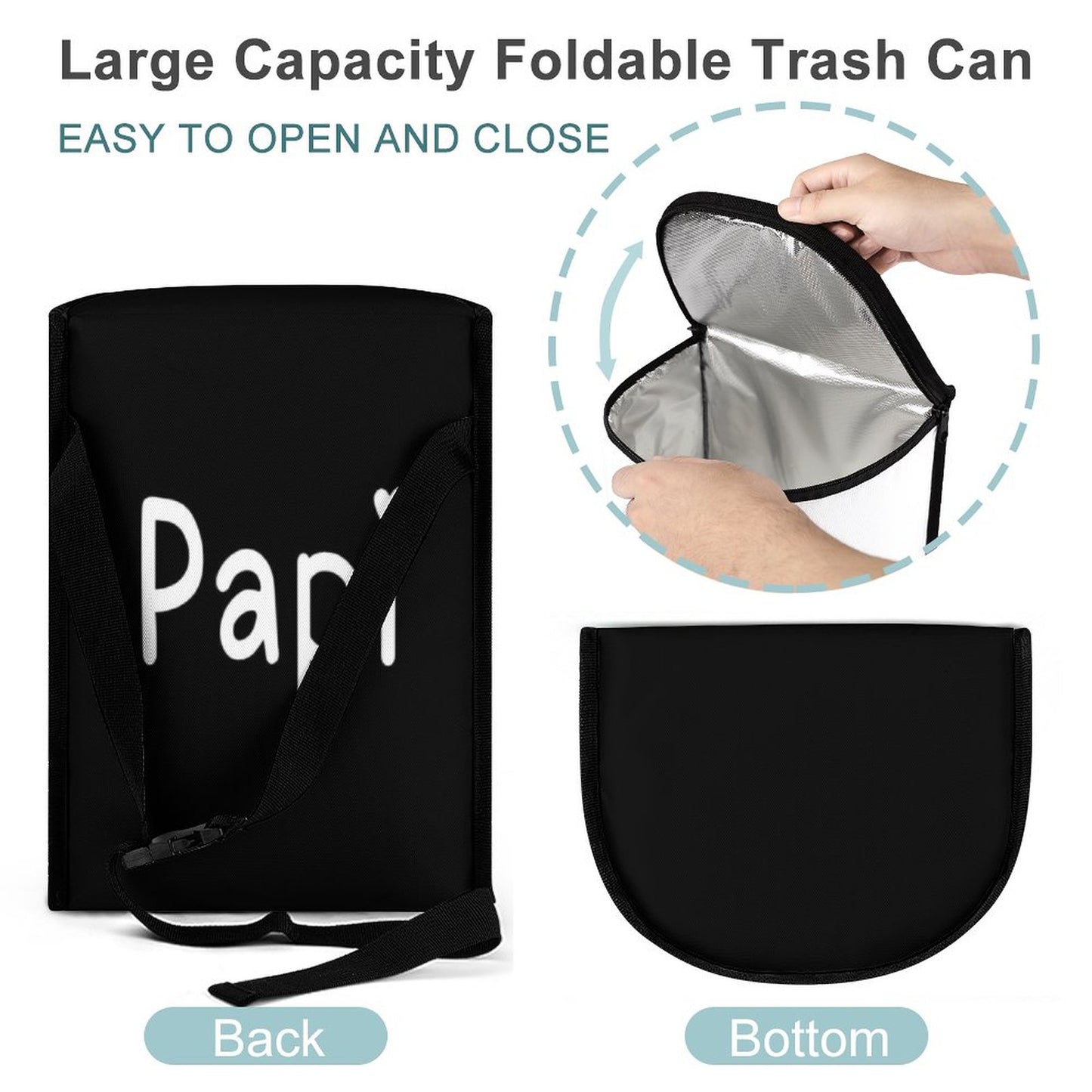 Collapsible Car Trash Bin