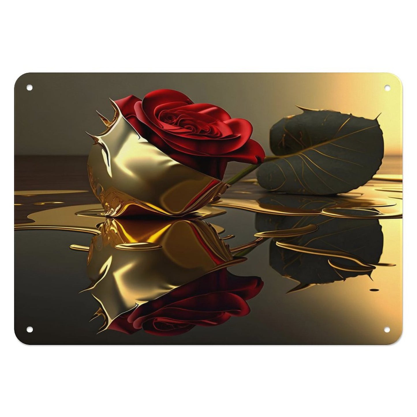 Horizontal Personalized Metal Wall Art Tin Sign-5.5"x7.9"/14x20cm