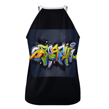 COLORFUL GRAFFITI Crewneck Tank Top-SMALL-5XL