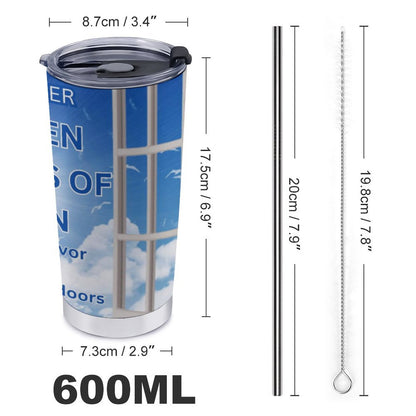 Car Travel Mug Set with Cleaning Kit (590ml/20oz)
