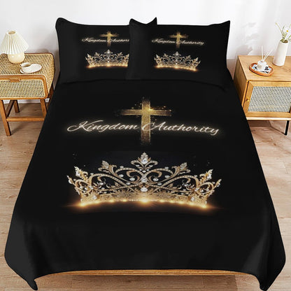 3-Piece Bedding Set-86"×70"/ 218×177cm (Dual-sideded Printing)
