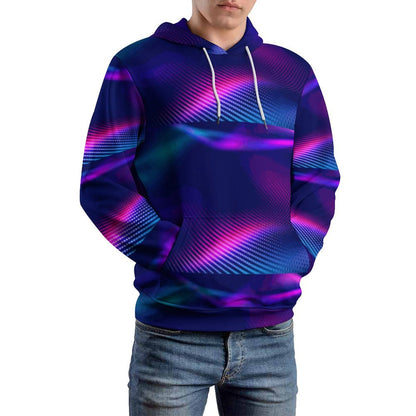 MULTICOLOR Men's Cool Hoodie with Double-layer Cap-SMALL-6XL