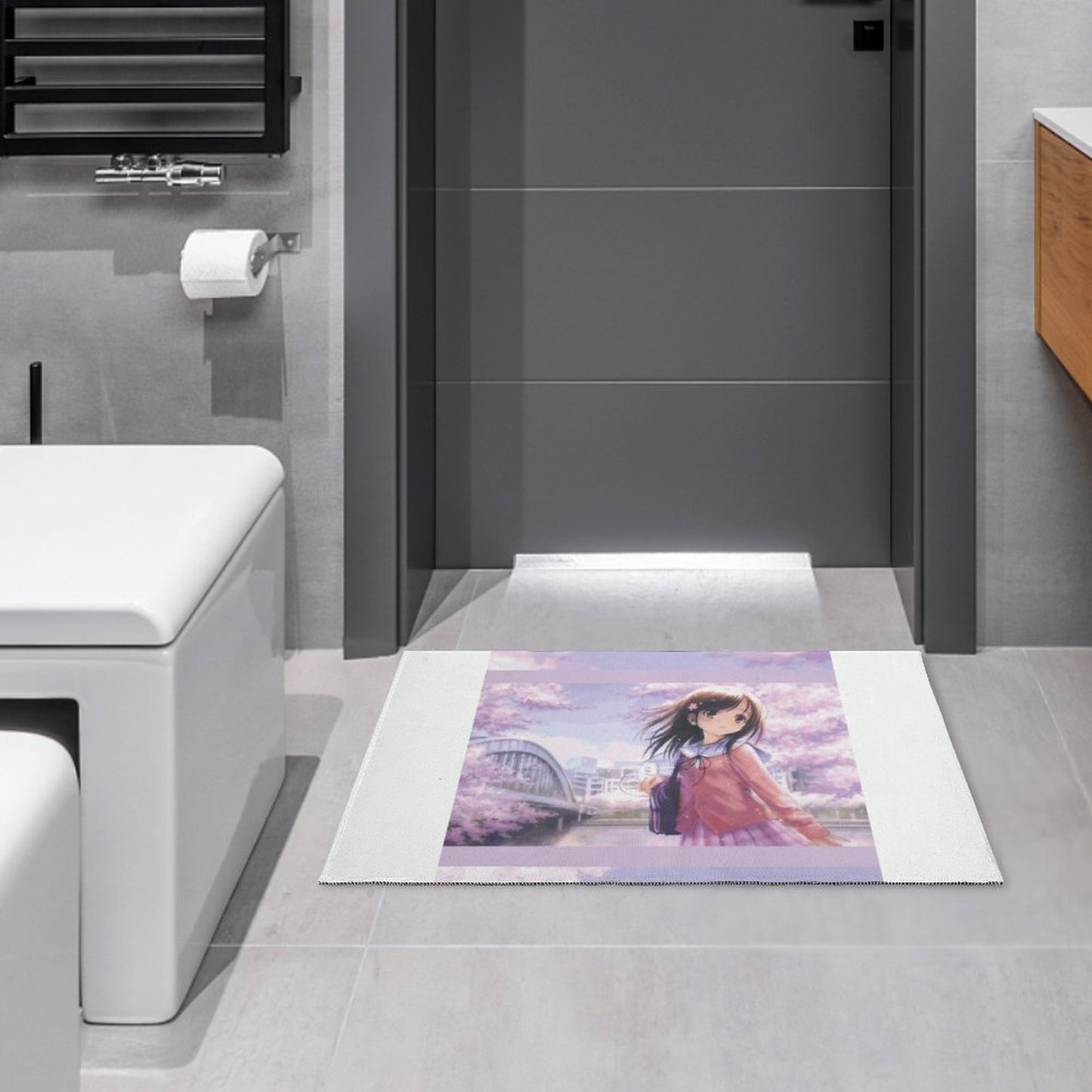 Crystal Velvet Bedroom Floor Mat