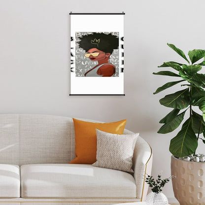 Canvas Hanging Poster with Scrolls-16"x24"/ 40x60cm