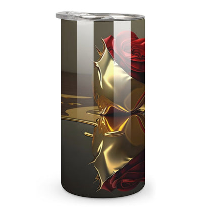 ROSE IN GOLD Insulated Drinking Cup with Lid