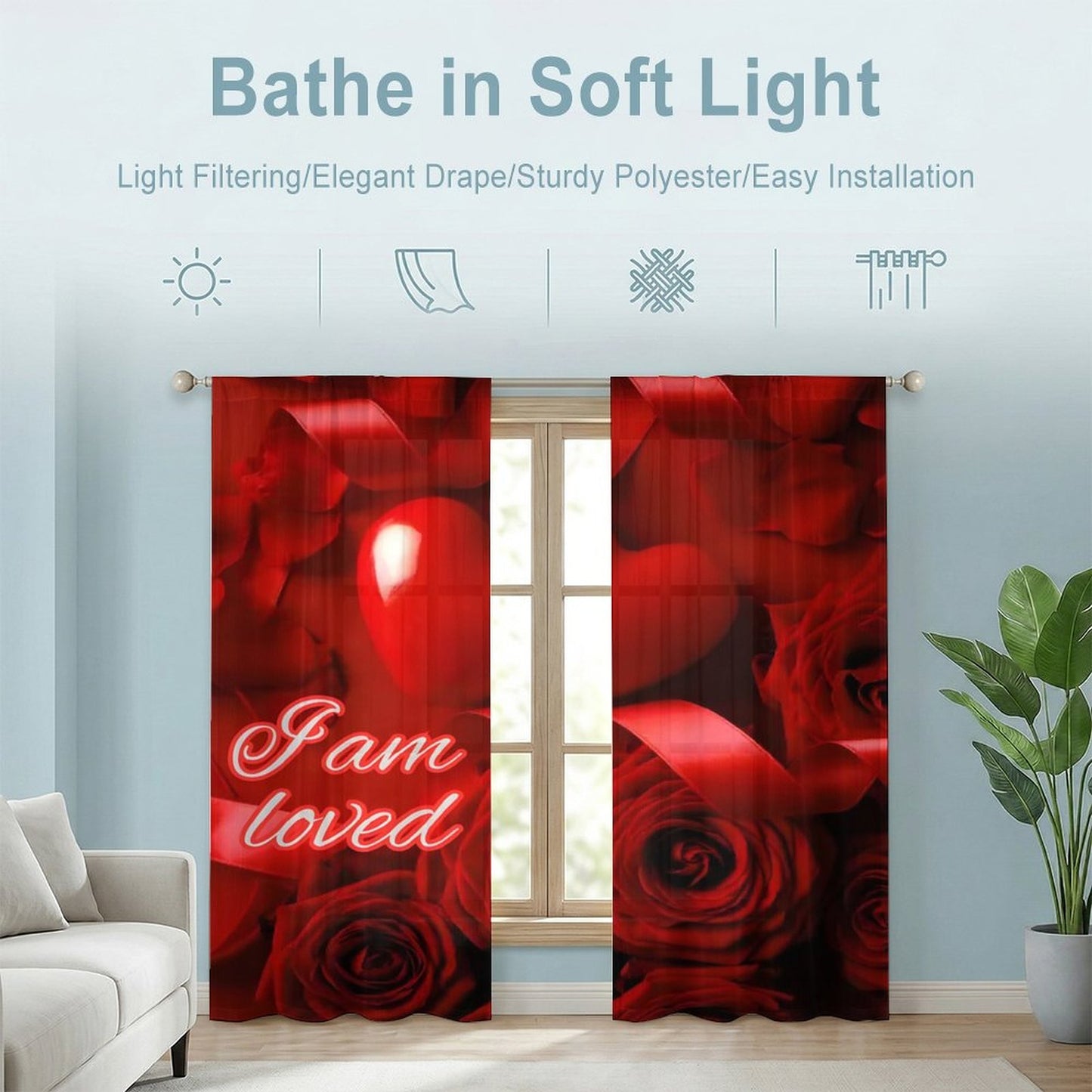 Sheer Curtain(All-Over Printing)
