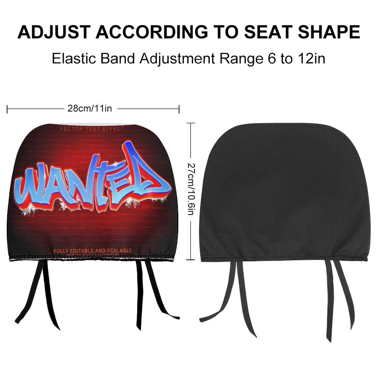 Custom Car Headrest Covers