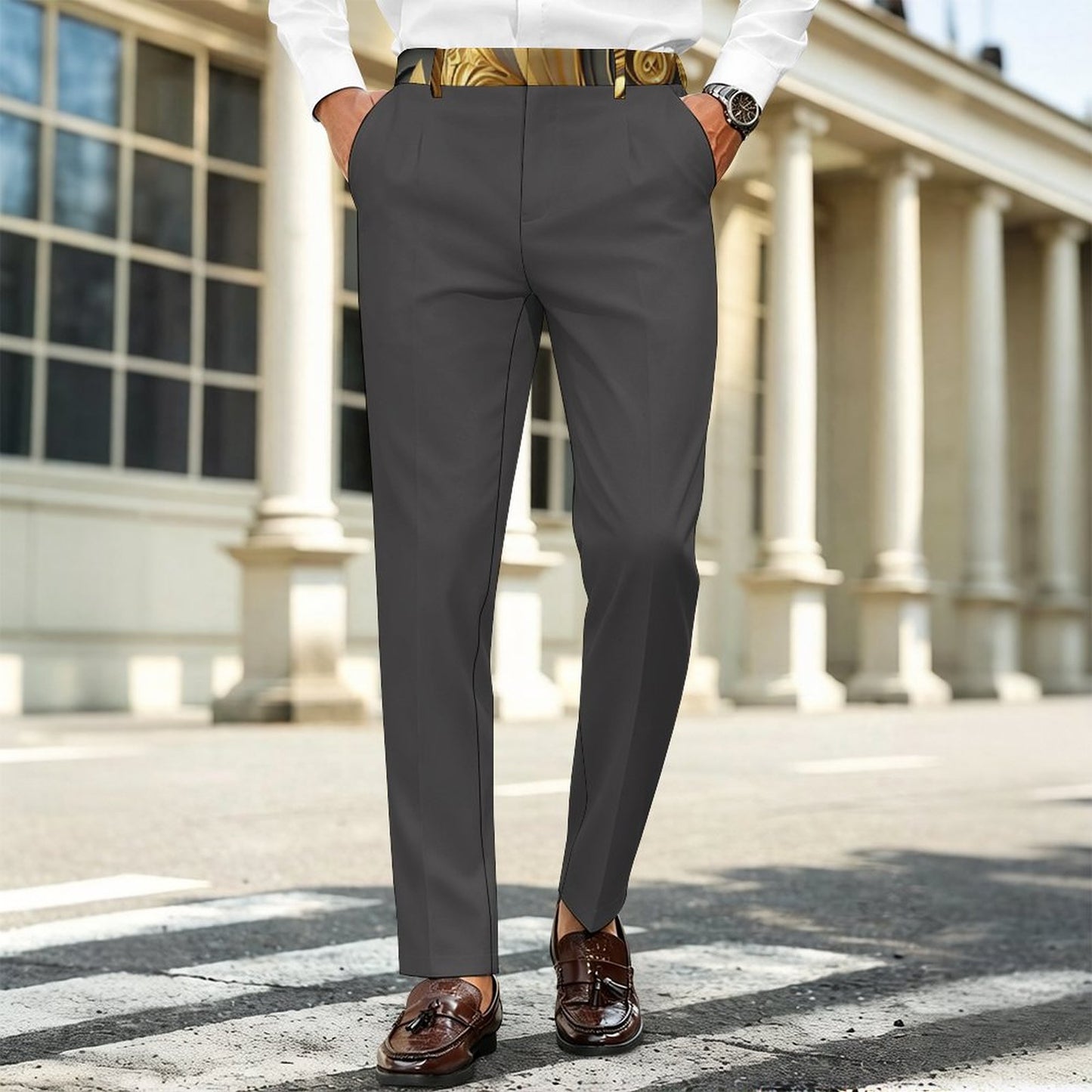 260gsm Suit Casual Pants For Men(All-Over Printing)