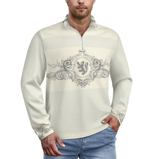 300gsm Men's Polo Sweatshirt LM111 (All-Over Printing)