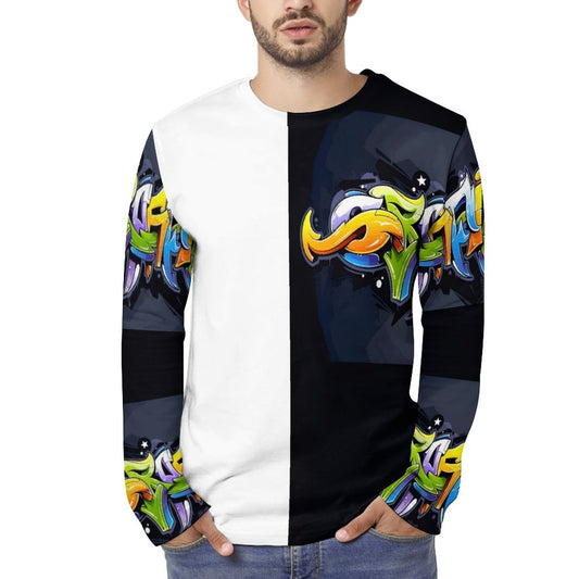 COLORFUL GRAFFITI Lightweight Long Sleeve Shirt-SMALL-5XL