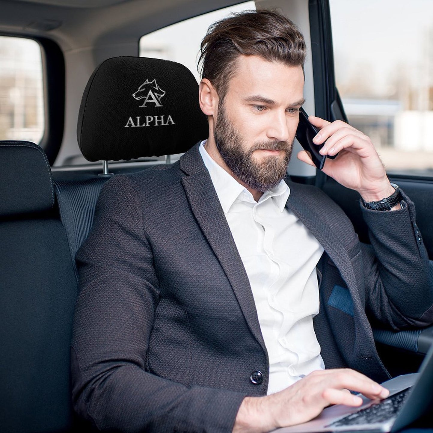 Custom Car Headrest Covers