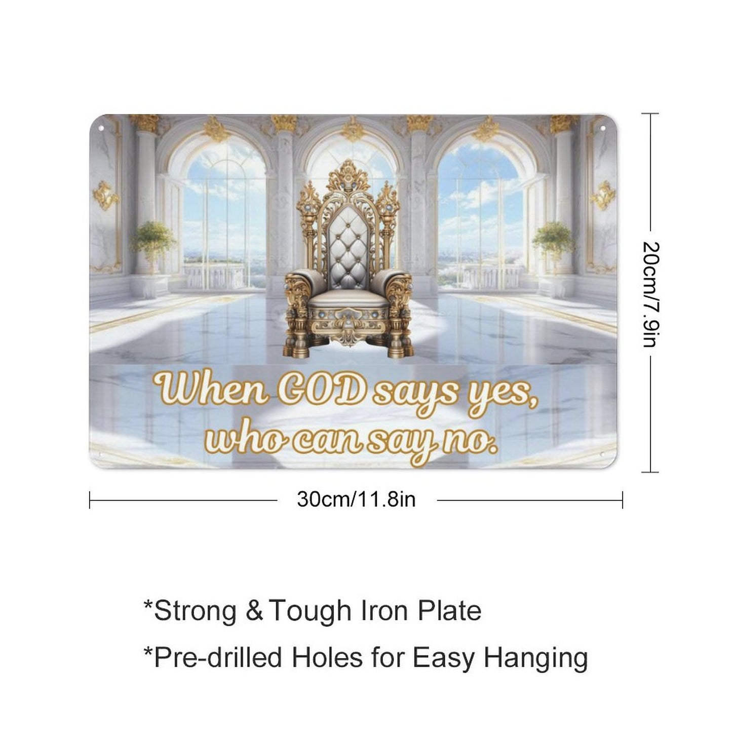 Horizontal Vintage Metal Sign-7.9"x11.8"/ 20x30cm