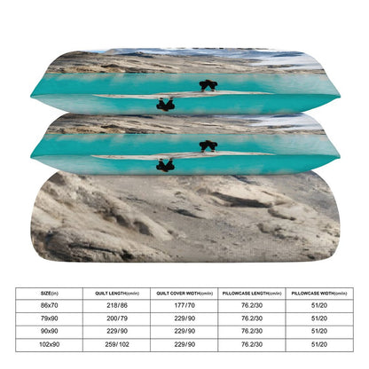 3-Piece Bedding Set-90"x90"/ 229x229cm (Dual-sided Printing)